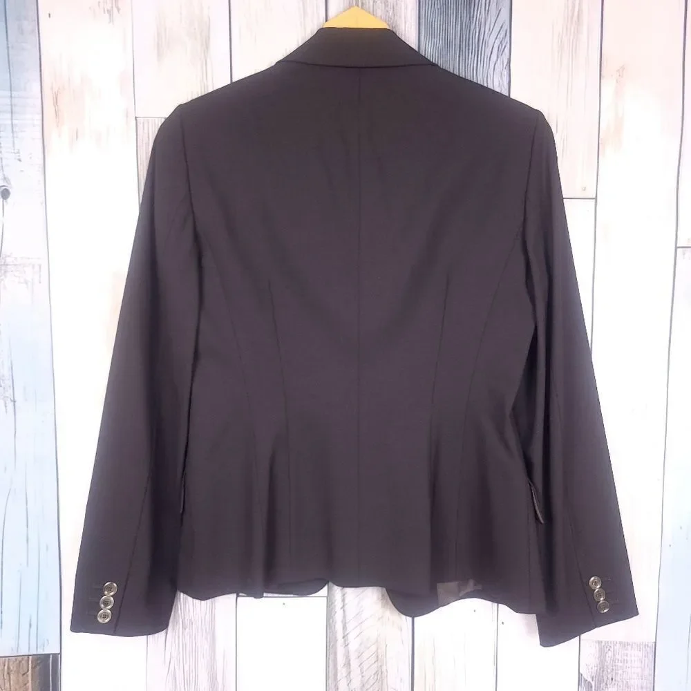 Hugo Boss Brown Fitted Two Button Blazer